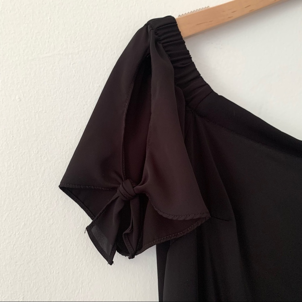 Amanda Uprichard Black Desiree Off Shoulder Romper - Picture 5 of 9